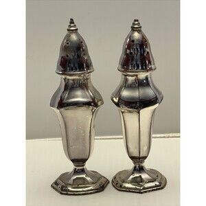 LaFrance Silver Plated Vintage Salt and Pepper Shakers #102